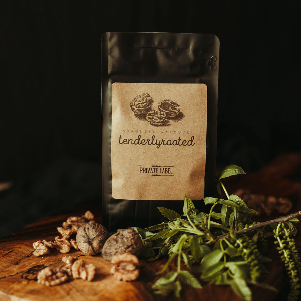 Free Private Label: Figgy Balsamic Sprouted Walnuts