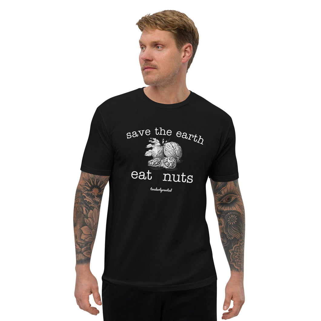 Save the Earth, eat nuts (Short Sleeve T-shirt)