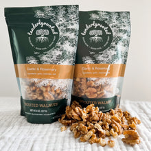 Load image into Gallery viewer, Two bags of Garlic and Rosemary Sprouted Walnuts Flavor of the Month Subscription - Tenderlyrooted

