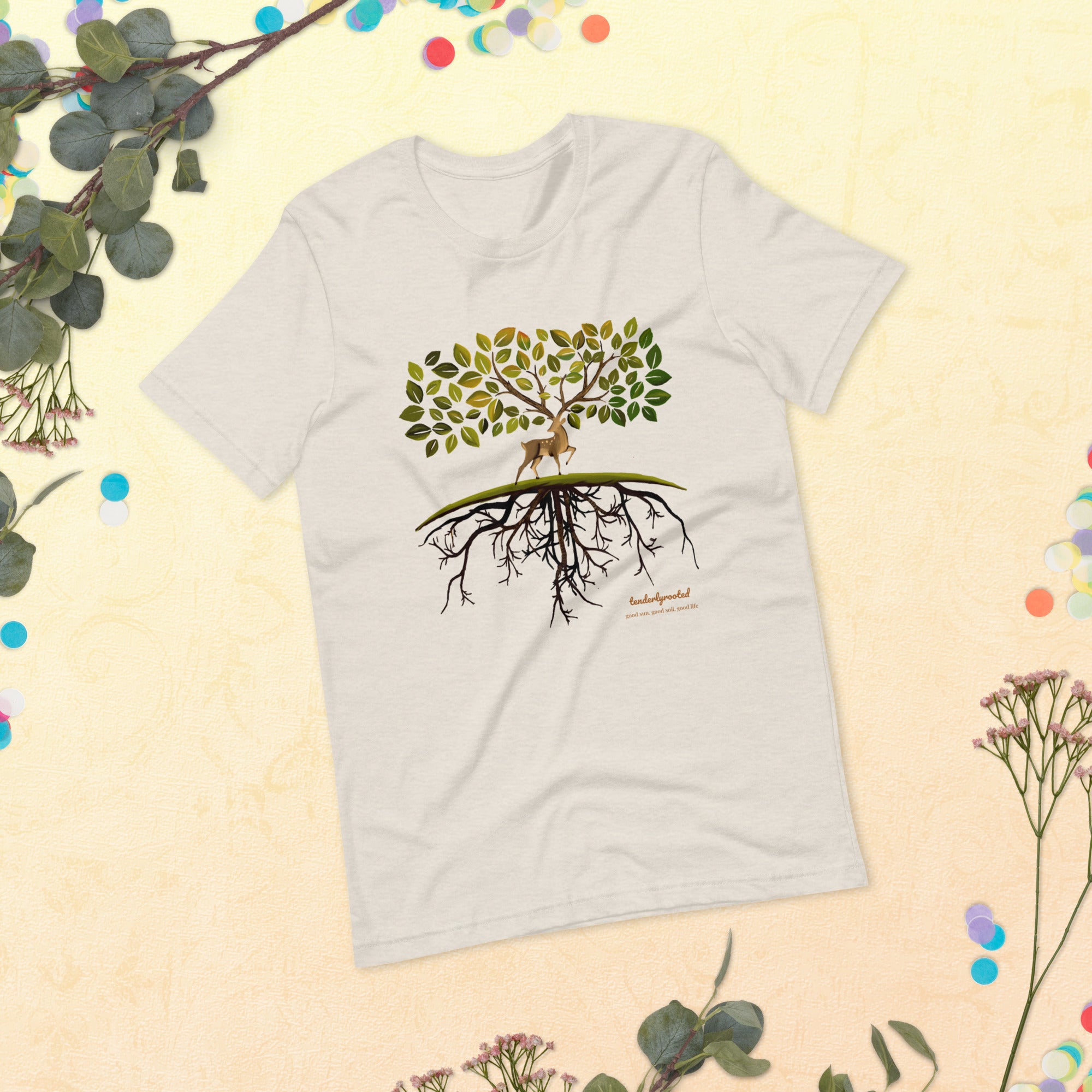 Deer Tree unisex t-shirt