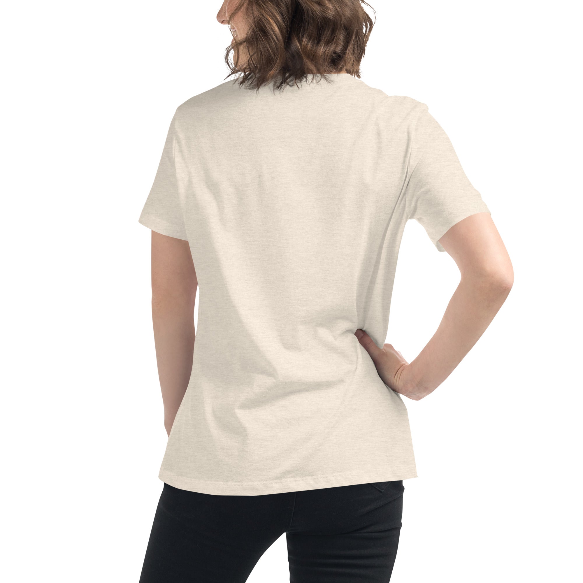 Flowers don't fret (women's relaxed t-shirt)