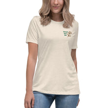 Load image into Gallery viewer, Flowers don&#39;t fret (women&#39;s relaxed t-shirt)
